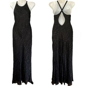 Ralph Lauren La Strada Long Black Slip Dress